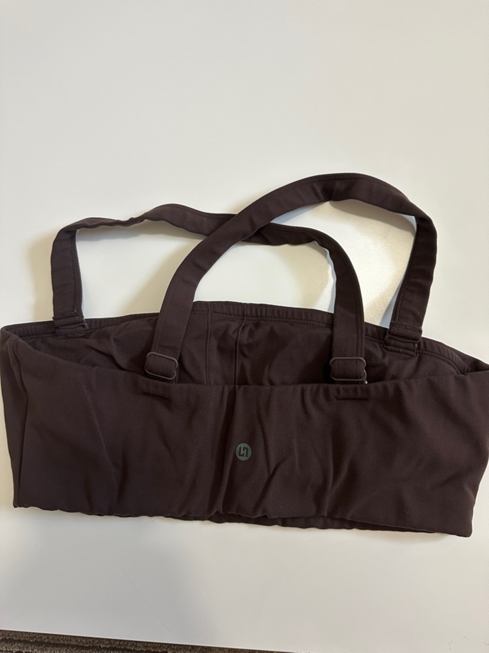 Women's Dark Brown Strappy Sports Bralette & Leggings Set - Picture 3 of 3
